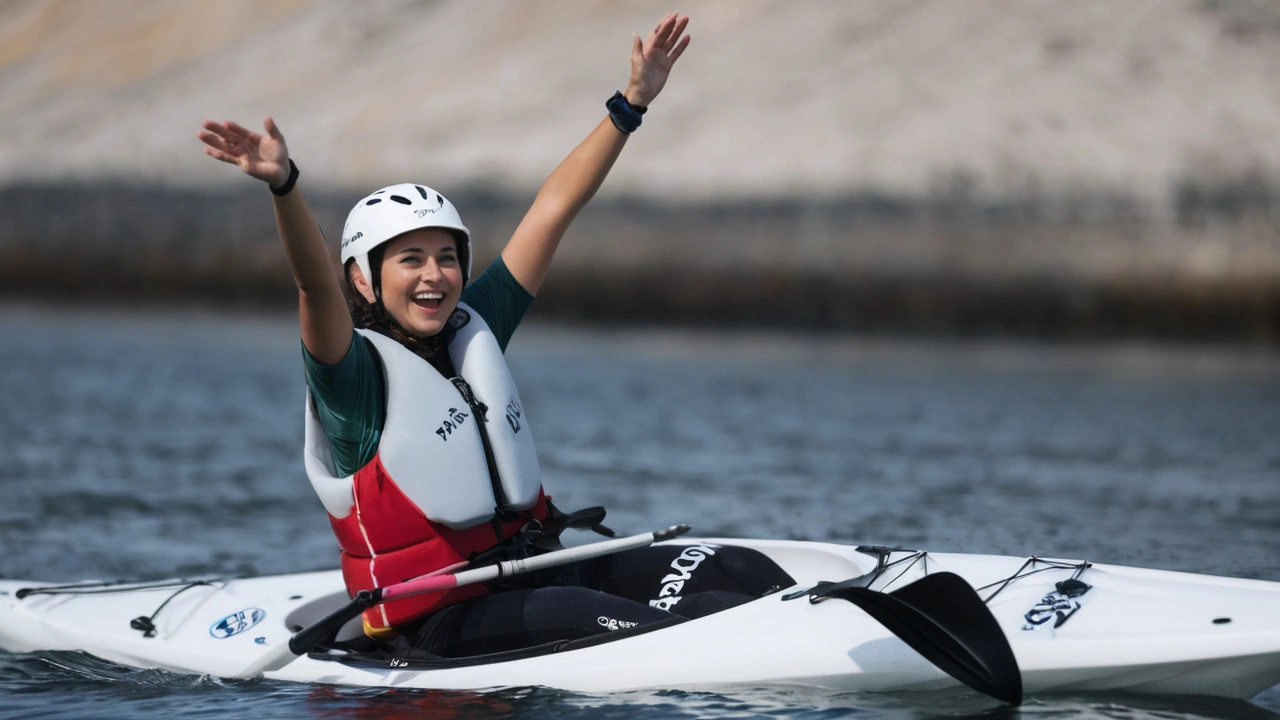 Ana Sáttila faz história ao garantir vaga nas Olimpíadas de Paris 2024 no evento K1 Slalom