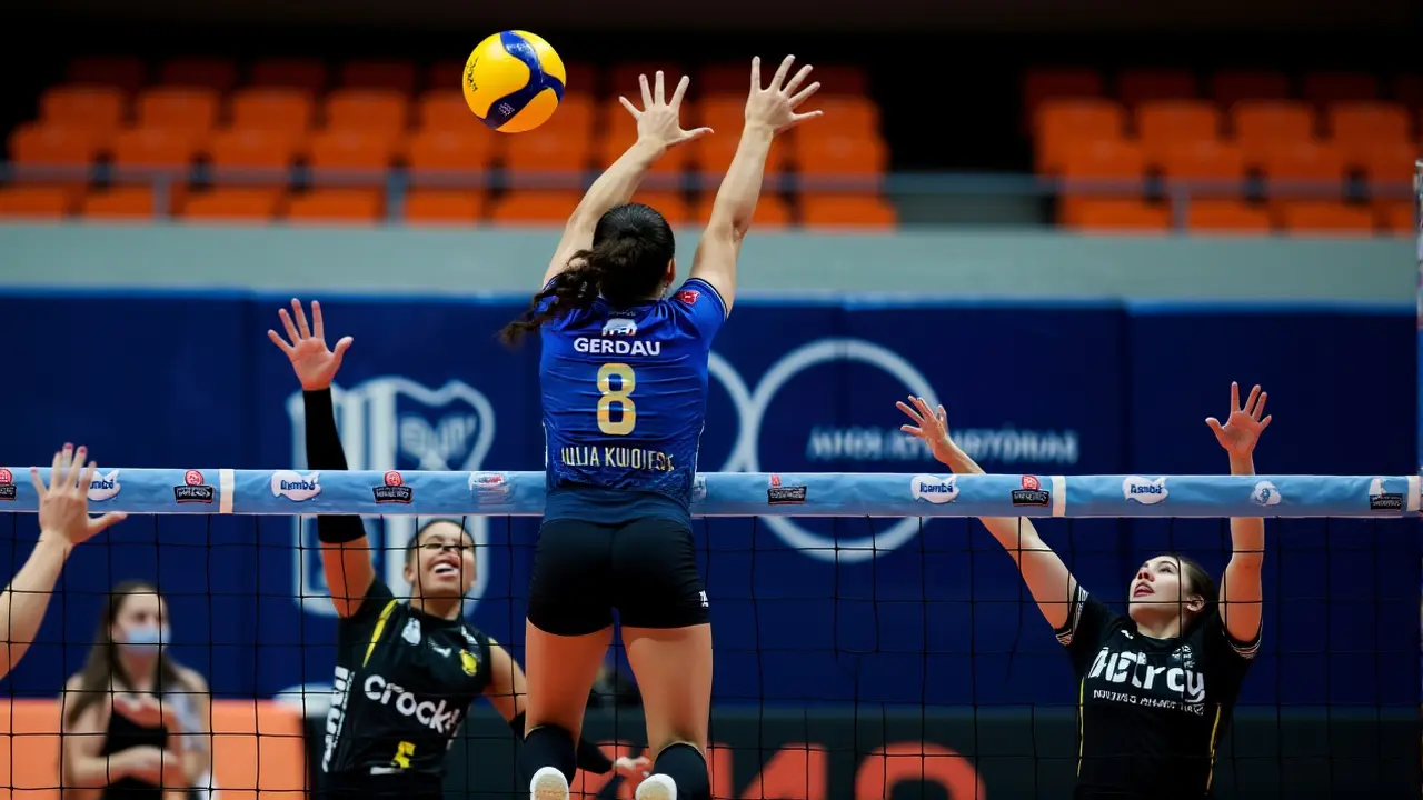Júlia Kudiess é eleita 5ª melhor do mundo pela FIVB e quebra recorde no VNL